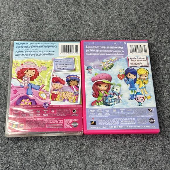 Lot Of 2 Strawberry Shortcake DVDs Berry Big Journey & Glimmerberry Ball Movie - Picture 2 of 3